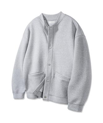 Bakken Heavyweight Bonded Button Cardigan Bk7835_Gray