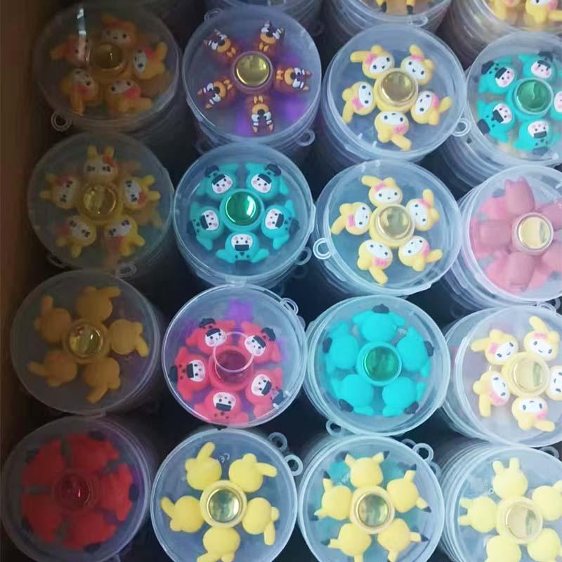 Creative Cute Princess Cartoon Top Toy Children Boy Gift Rotating Fingertip Top Decompression Toy