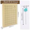DIY Craft Thick Foam Macrame Board and Pins Kit 16x24cm 6x9in Grid Board Lightweight Reusable Knotting Board Bracelet Making