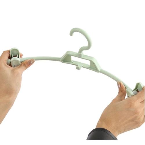 UN Skirt Hanger, 15-Piece Pants Hanger, Non-Slip, Adjustable, Space-Saving, Clip-On, 360-Degree Rotation (Ivory)