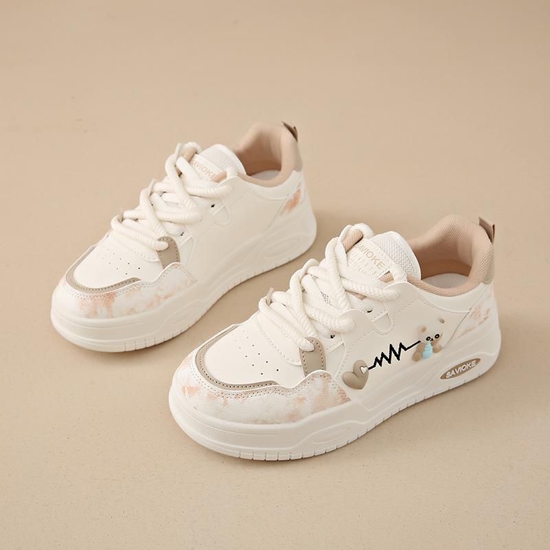CRLAYDK Cute Womens Sneakers Walking Flat Low Top Casual Lace Up Platform Tennis Fashion Shoes Classic Skateboard Trainers