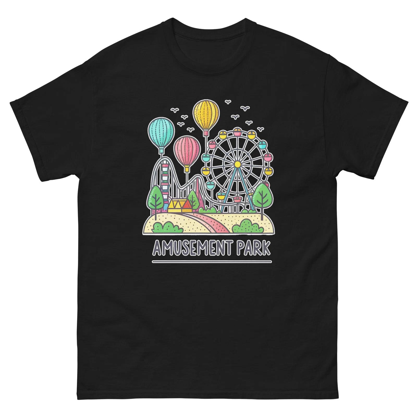 Amusement Park Everyday Location Building Place T-Shirt 4XL