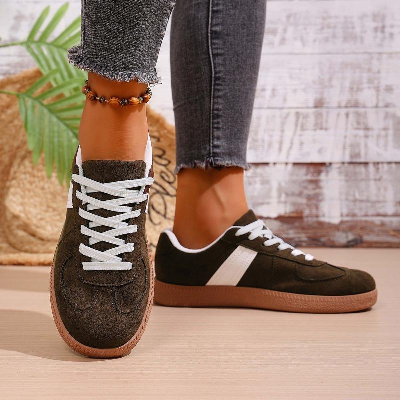 Women‘s Shoes Spring German Training Flat Breathable Large Size Casual Board Lightweight.