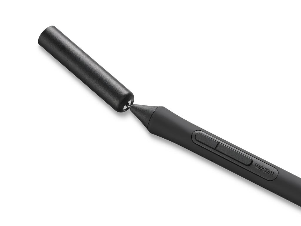 Wacom Pen 4K (Valfri penna för Wacom Intuos, stöder 4096 nivåer av tryckkänslighet, Svart, LP1100K)