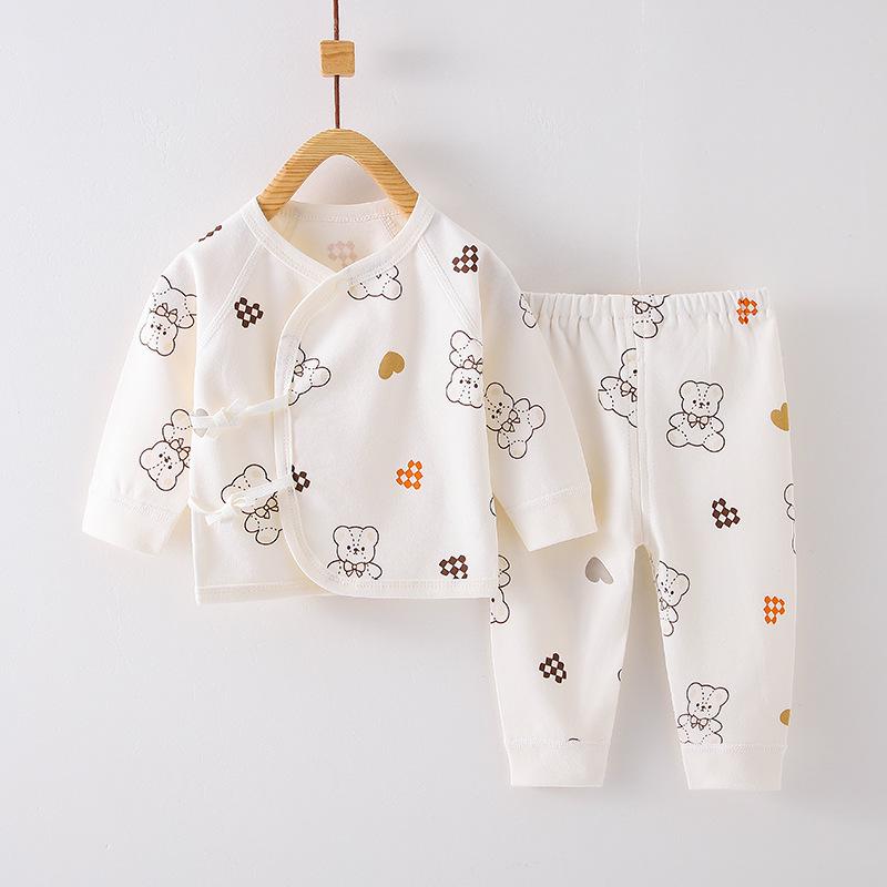 

Newborn Pure Cotton Monk Suit - Boneless Baby Autumn Pants & Tie-Up Top 59