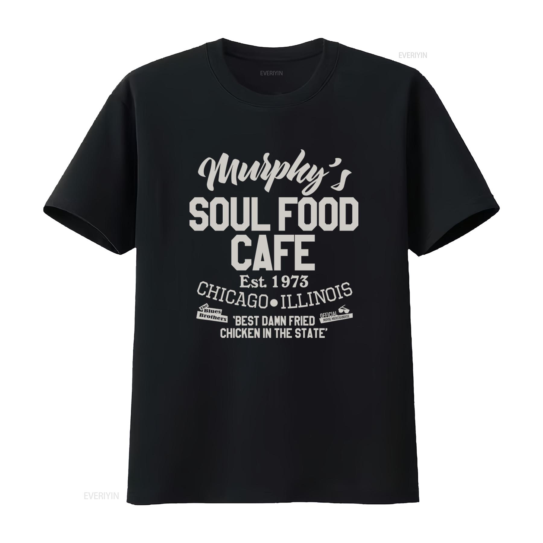 

Blues Brothers Murphys Soul Food Cafe Mens T Shirt Best Damn Fried Chicken in Chicago Illinois Since 1973 vintage Washed 4XL