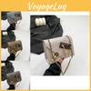 Trendy Vintage Style Small Square Shoulder Bag For Women In Black Brown Blue Cream