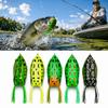 5PCS 5.5cm 12g Frog Crankbait Lures PVC Fishing Baits Durable Topwater Frog Lures  For Snakehead