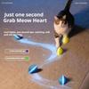 Electric Pet Interactive Ball Indoor Automatic Rolling Magic Ball with LED Light Low Noise Smart Ball Cat Toy for All Age of Cat