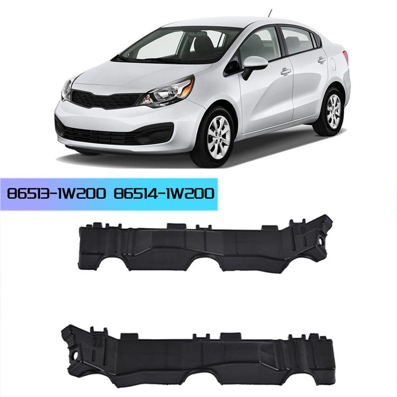 2Pcs Left & Right Front Bumper Bracket Retainer For Kia Rio 2012-2015 86513-1W200 86514-1W200 Parts Accessories