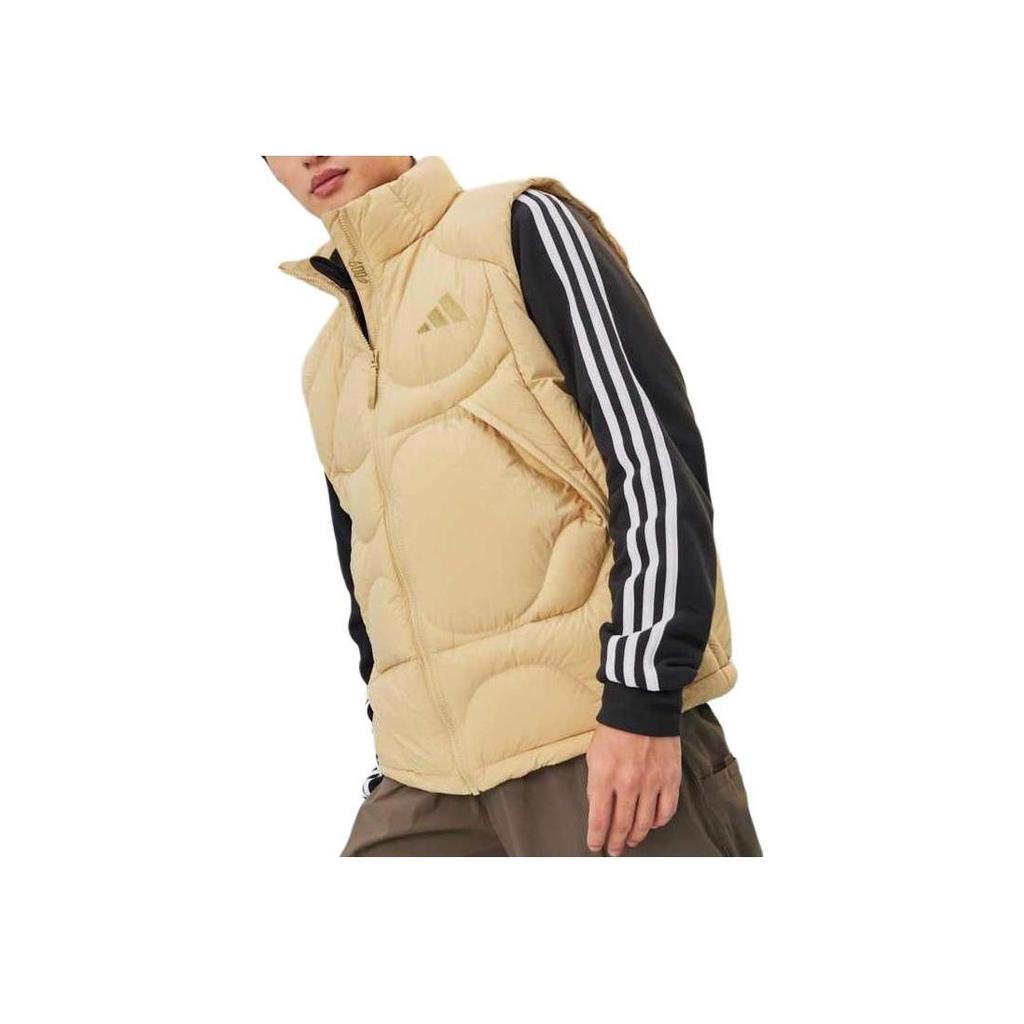 Adidas Casual Windproof Versatile Down Vest Men Vests Sand-Brown JG5938