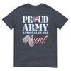 Proud Army National Guard Aunt Usa Heart Flag Shirt Tshirt