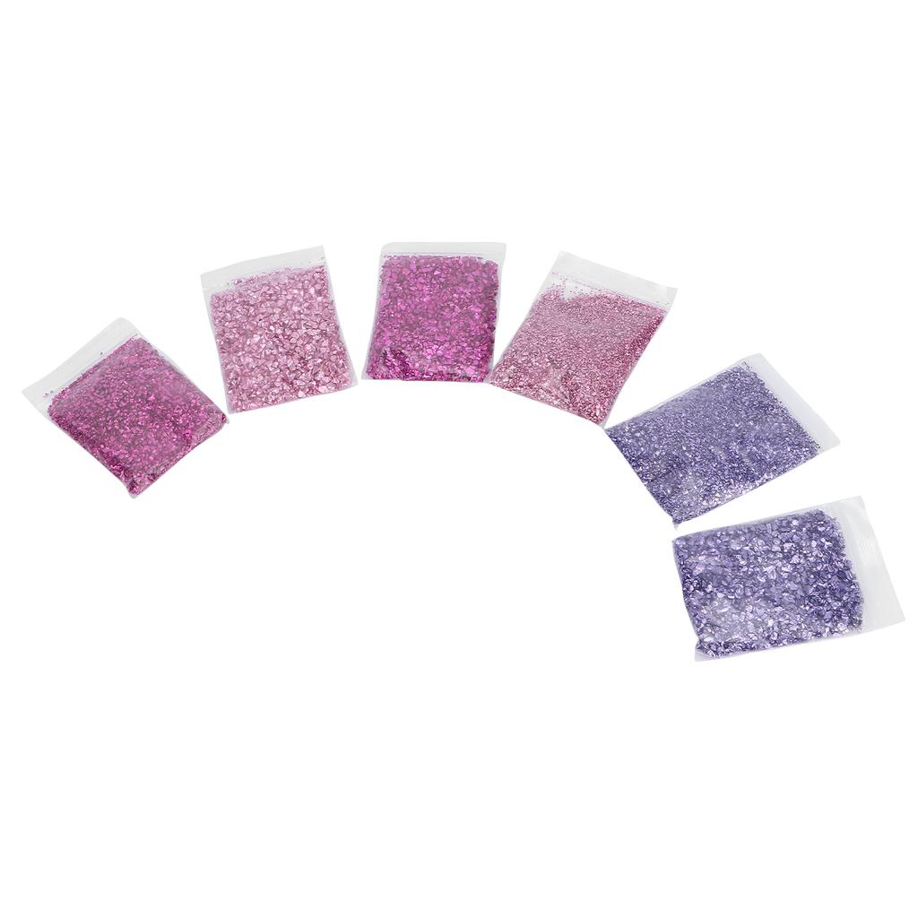Crushed Glass Irregular Metallic Chips DIY Glitter Shiny Epoxy Resin Mold Filler Decoration