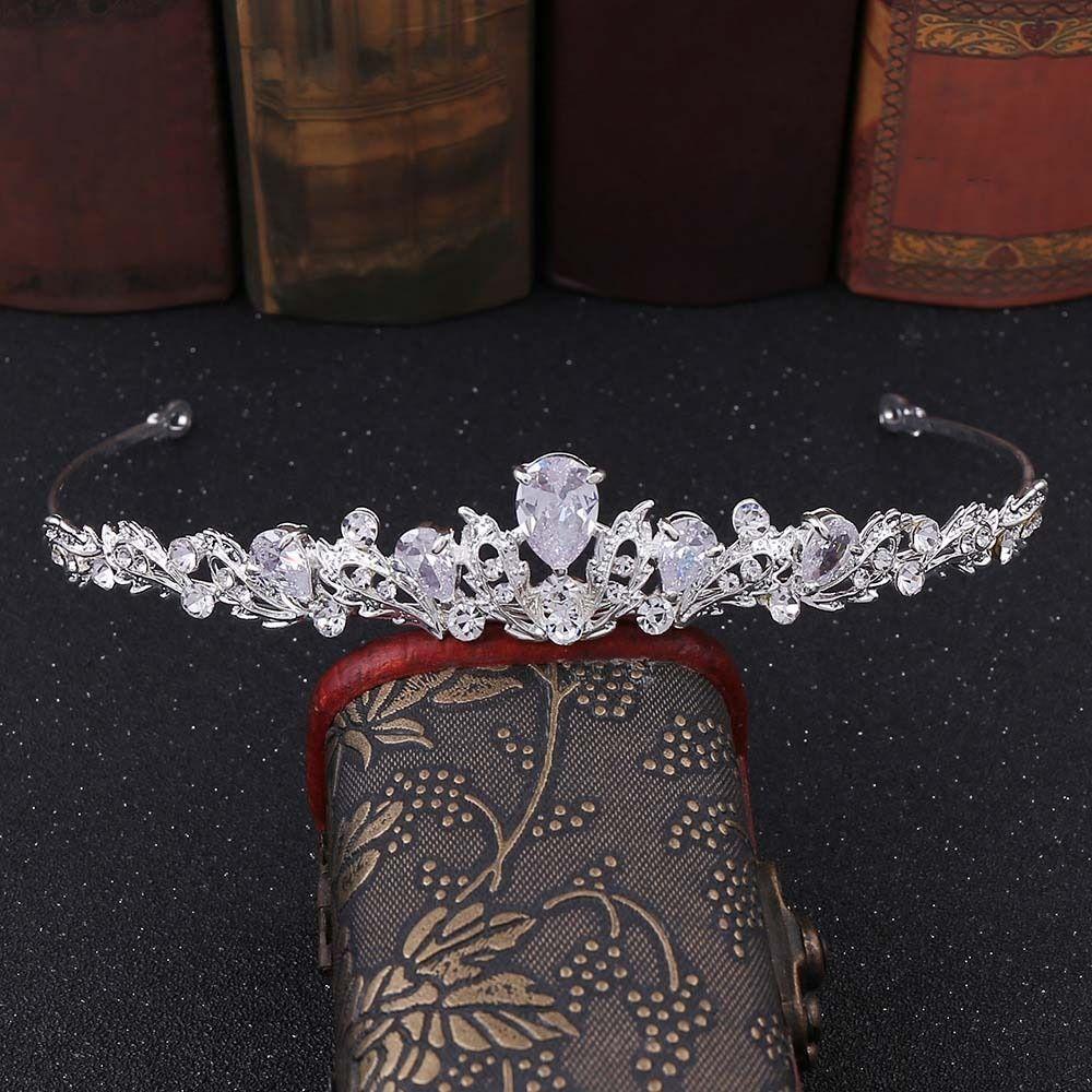 Rhinestone Luxury Beads Crown Wedding Headdress Birthday Crown Headpiece Birthday