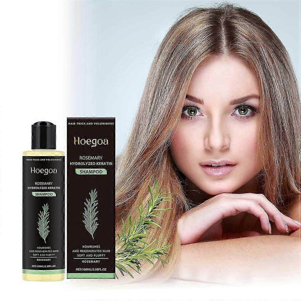 Tgideas Organic Rosemary Hair Growth Shampoo for Women and Men-Natural Thickening & Strengthening Shampoo with Hydrolyzed Keratin for Thinning Hair