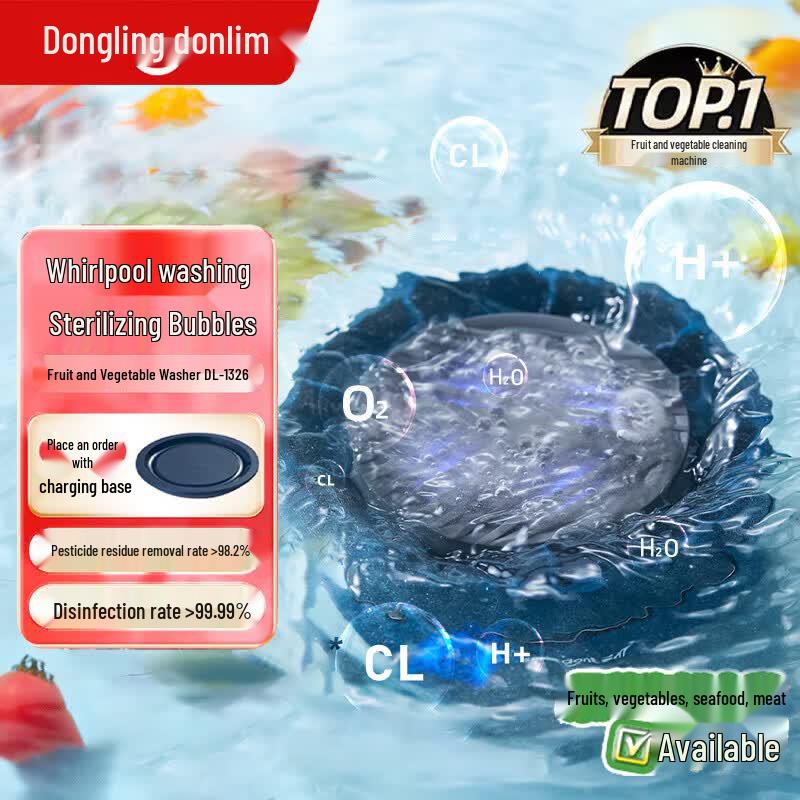 Donlim Portable Hydroxyl Ion Food Purifier DL-1326 CN plug (adapter included)