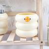 Beauty Tool Holder Cute Duck Pen & Makeup Brush Organizer, Large Capacity Desk Storage, Kawaii Stationery Decor, Creative Gift for Students