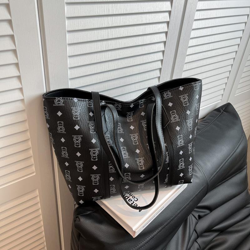 

Large-capacity bag women s new texture high-end sense light luxury fashion tote bag commuting on чорний