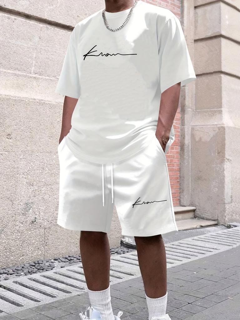 Herrenanzug Kurzarm-T-Shirt und Shorts