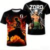 One Piece Zoro Japan Special Edition Soccer Jersey T-shirt Kids Soccer Sports Tshirt Adult Men's Casual Fashion T shirt