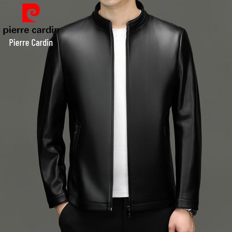 Pierre Cardin Men s Business Casual PU Leather Jacket L