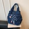 Bestickte Denim Tasche Bedruckte Damen Schultertasche Crossbody Tasche