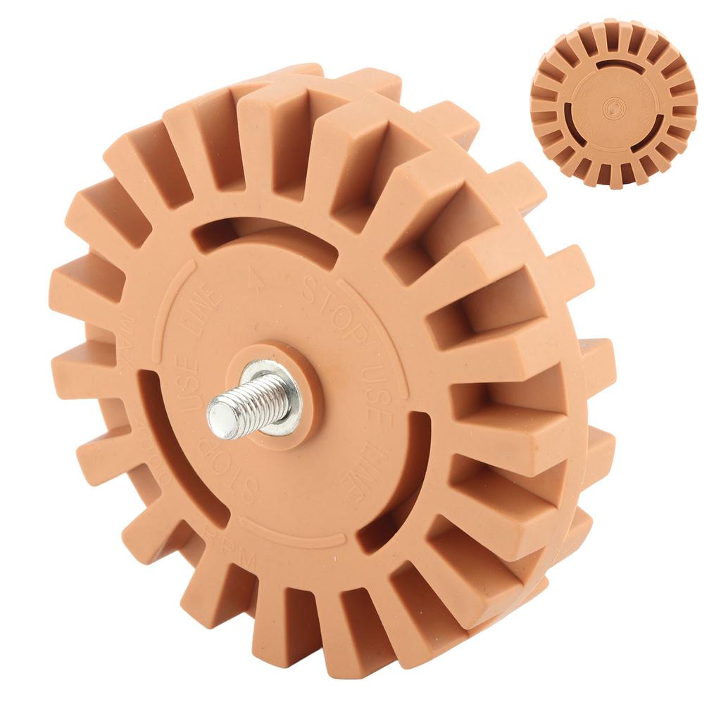 Rubber Eraser Wheel Adhesive Pinstripe Removal Tool for Paint Chrome Windows Metal Finishes Cars