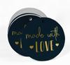Inkdotpot Pack Of 100 Real Gold Foil Paper Tags Made With Love Text Favor Hang