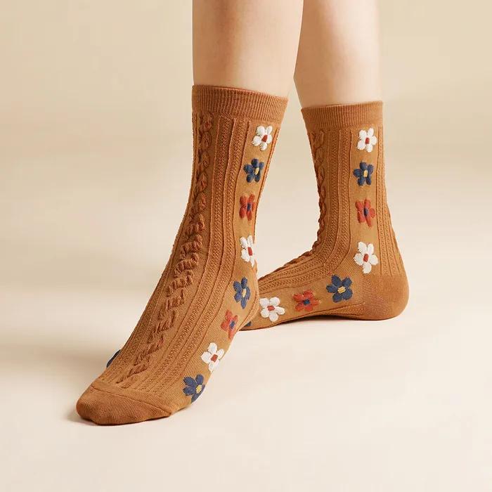 Kiki Yasocks Women's Fashion Socks Pretzel Flower 5 Colors