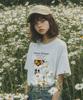 ONEHUNDREDPERCENT FOR WOMAN Ohpxharmonia Daisy With Glasses Semi-Oversized Short Sleeve T-Shirt