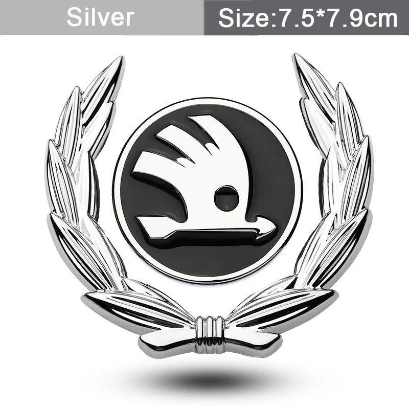 CGS1 Car Window Side Sticker for Skoda Logo Fabia 2 Octavia 2 A7 Tour RS Rapid Kodiaq Superb Felicia Fender Trunk Emblem Accessories