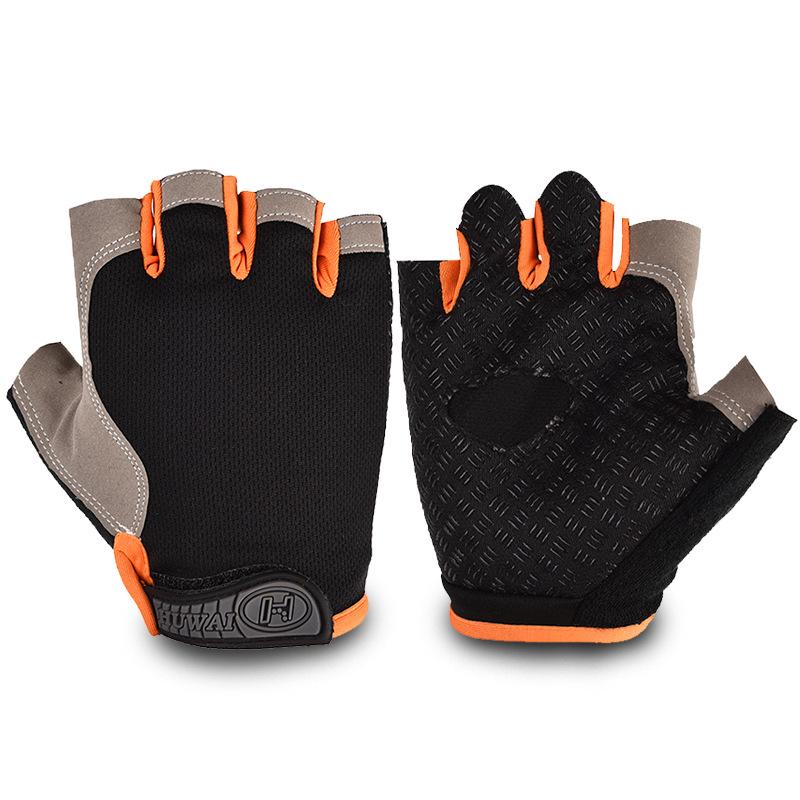 New Spring and Summer Outdoor Sports Cycling Half Finger Gloves Men's Fitness Anti Slip and Shockproof Couple Cycling Gloves