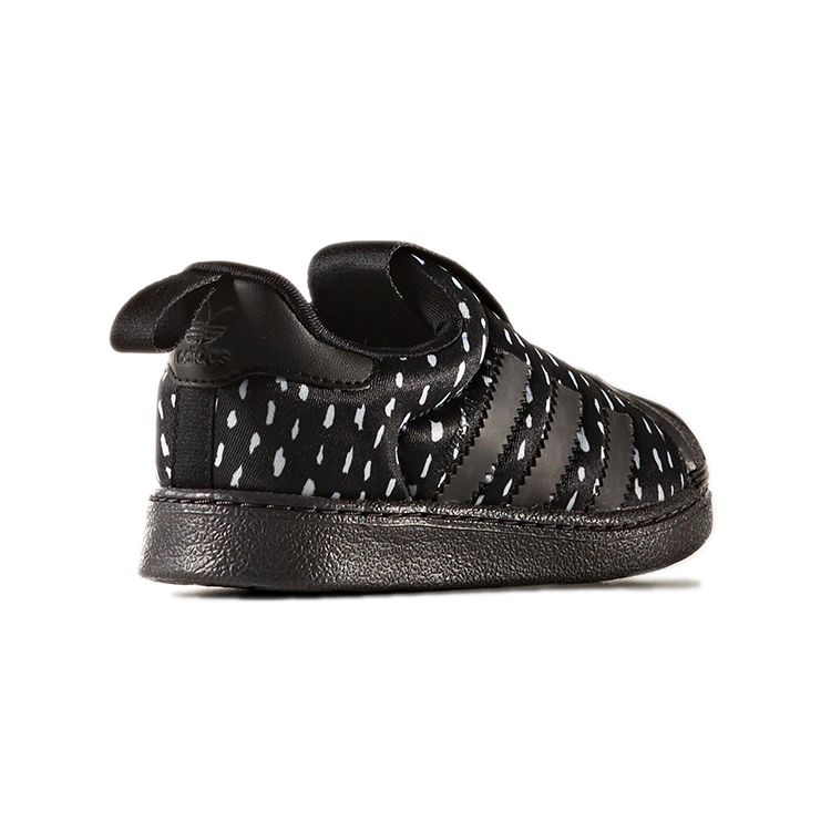 adidas Originals 360 I Full Print Dots Comfortable Versatile Low-Top Skate Shoes Baby Sneakers Black White BY9932