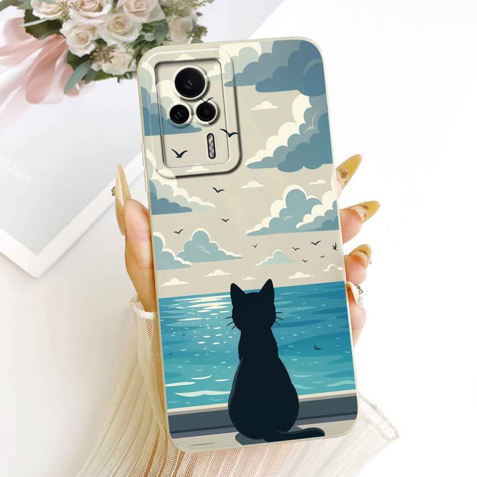 For Redmi K60E 5G 22122RK93C Case Lovely Cartoon Design Silicone Back Cover For Redmi K60e K60E 5G 6.67" Phone Cases Shockproof