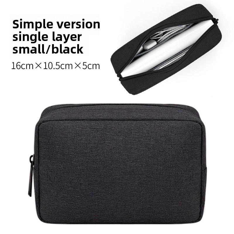 USB Cable Organizer Bag, Travel Essentials Pouch for Earphones Gadgets Storage, Digital Accessories & Makeup Case, Portable