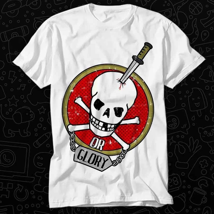 Smile Sugar Skull Skeleton Death Or Glory Face Best Seller T Shirt 475 XL