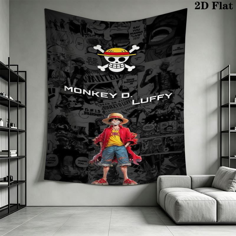 Luffy D Wall Tapestry Aesthetic Wall Hanging Printed Fabric Blanket Decorative Tapestries For Bedroom Living Room Home Decor