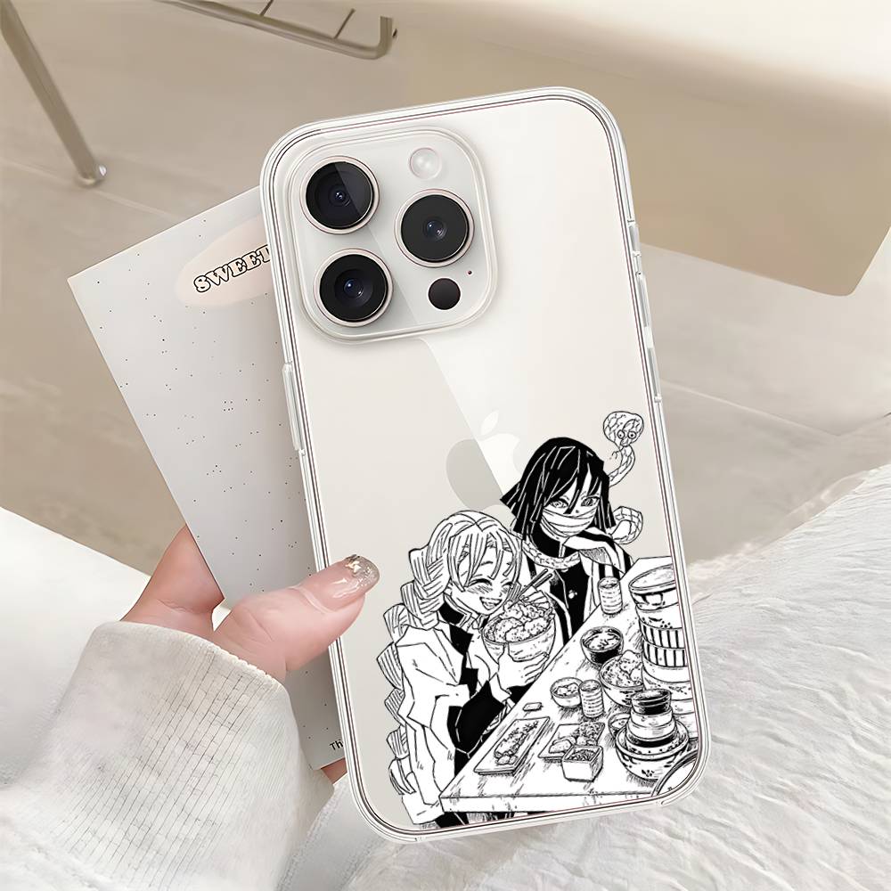 

Чехол для телефона Iguro Obanai D-Demon Slayers Для IPhone 17 16 15 14 Plus 13 12 11 Pro Max Задняя крышка телефона Прозрачный Ударопрочный Чехол iphone14pro