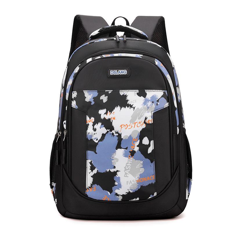 Crossborder Style Oxford Fabric Student Backpack With Breathable Straps For Middle School And High School Use