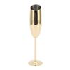 Vergulde Lange Steel Glas 304 Roestvrij Staal Gouden Champagneglas Elegante Metalen Kelk Huis