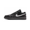 Jordan Air Jordan 1 Slip Resistant Abrasion Resistant Low Top Vintage Basketball Shoes Unisex Black HV5968-001(Team578-)