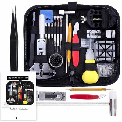 Uhrenreparatur-Werkzeugsatz, professionelles Federsteg-Werkzeugset, Uhrenarmband-Verbindungsstift-Werkzeugset mit Tragetasche