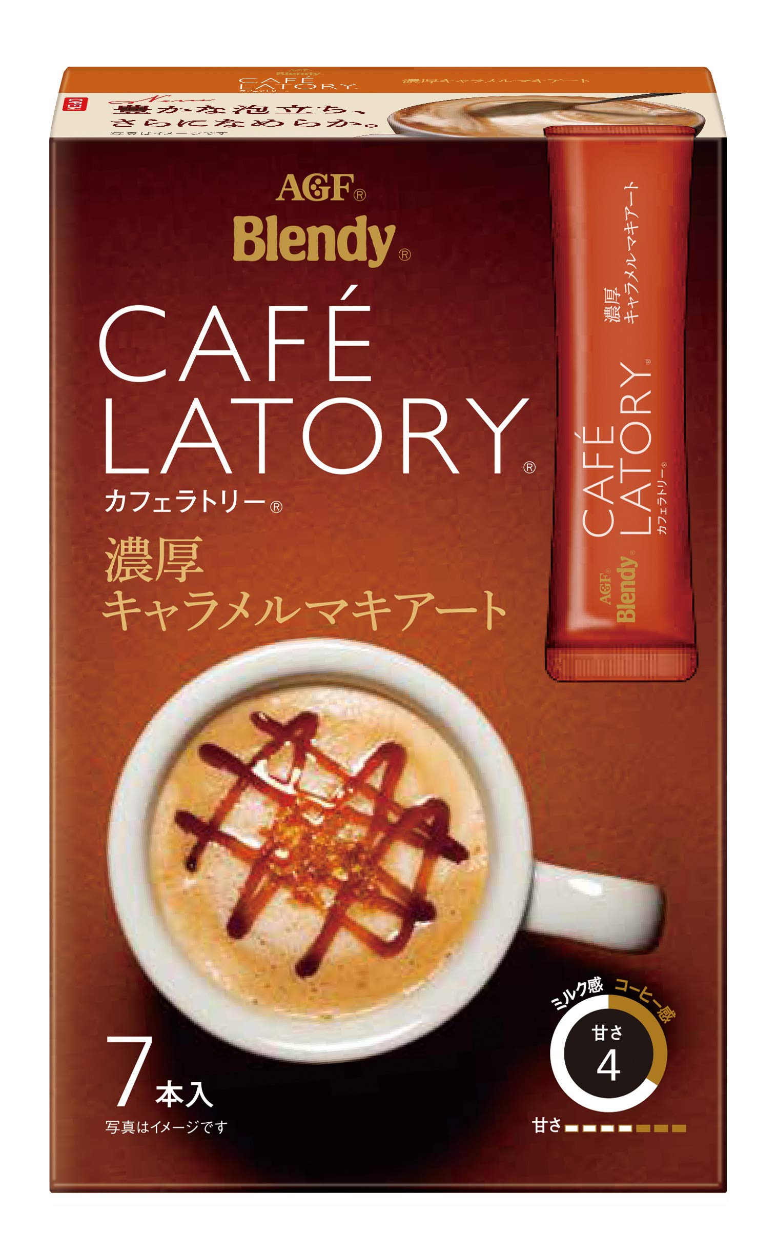 

AGF Blendy Cafe Latry Stick Rich Caramel Macchiato 7 шт. [Кофе в стиках]