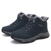 Men's Winter Sports Outdoor Snow Boots Fleece Thermal Cotton Shoes Windproof Lace-up Wear-resistant Outdoor Hiking Shoes Men