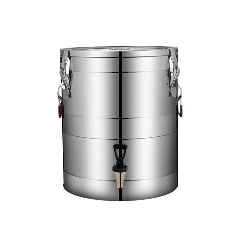 ZISIZ Stainless Steel Insulated Food Container with Faucet
