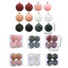 1 Box Flocking Ball Christmas Tree Decorations Multi Color Holiday Ornaments For Festival Home Party Decoration