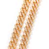Fashion Bling Bling Gold Plated Cuban Link Chain Bracelet 12mm Square CZ Cubic Zirconia Cuban Bracelet Hip Hop Jewelry