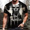 2025 European and American Summer New Men's T-shirt Geometric 3D Printing Casual Short Sleeve Bear Printing