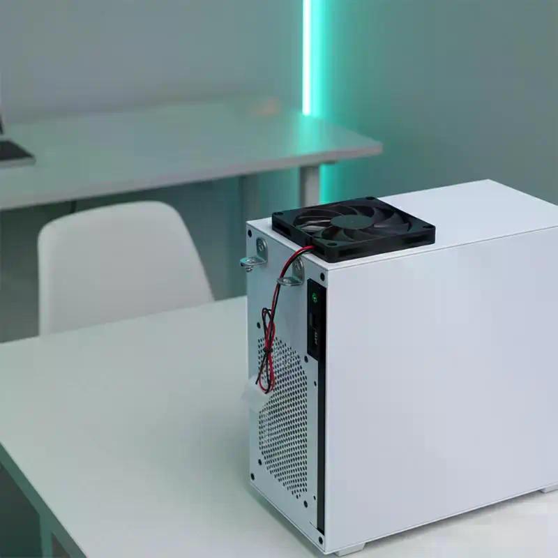 General M4 Chassis Heat Sink Fan Vertical Magnetic Suction Screw Nut Fan Fixed Cabinet Machine Heat Dissipation DIY Modification