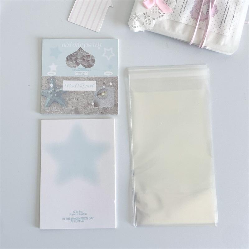 10pcs/set Cute Fashion Kpop Photocard Package Bag Sweet Simplicity Anime Photo Card Decor Bag Cardstock Student Supplies